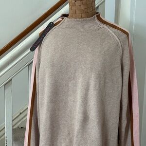 New OAKRIDGE'S ZAKET & PLOVER Contrast Funnel Sweater size XL NWT